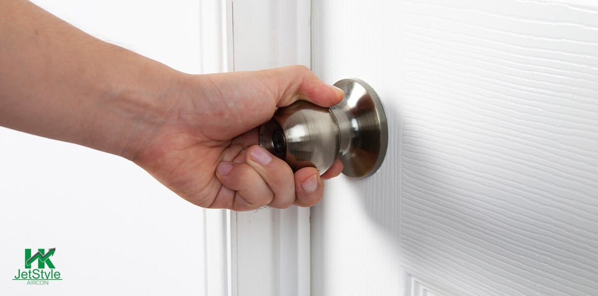 Hand on a Door Knob